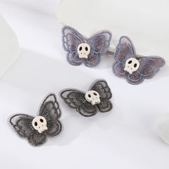Butterfly Skull Hair Clip Y2K Punk Barrette Hair Accessories For Women Cosplay