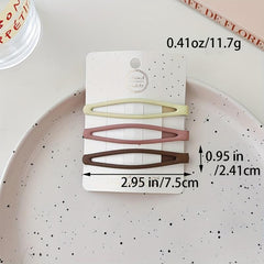 Solid Hair Clips for Women, Gentle and Stylish Hair Clips