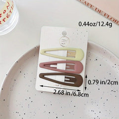 Solid Hair Clips for Women, Gentle and Stylish Hair Clips