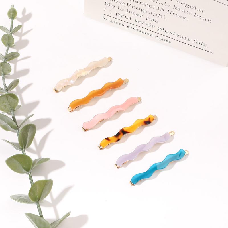 Acetate Wavy Hair Clip Duck Billed Bangs Clip