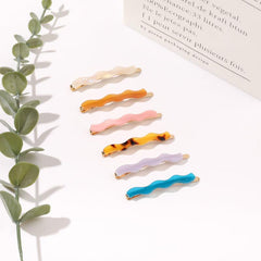 Acetate Wavy Hair Clip Duck Billed Bangs Clip