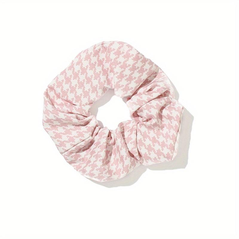 Plaid Hair Tie Elastic Scrunchie Ponytail Hair Rope Accessory