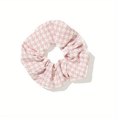 Plaid Hair Tie Elastic Scrunchie Ponytail Hair Rope Accessory
