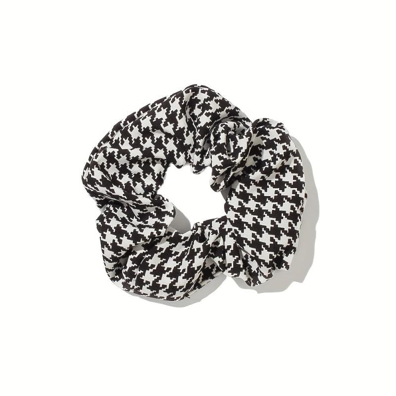 Plaid Hair Tie Elastic Scrunchie Ponytail Hair Rope Accessory