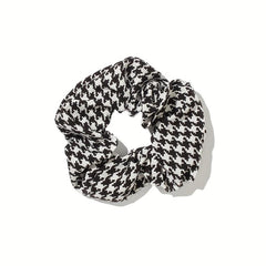 Plaid Hair Tie Elastic Scrunchie Ponytail Hair Rope Accessory