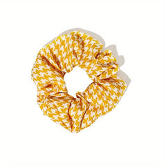 Plaid Hair Tie Elastic Scrunchie Ponytail Hair Rope Accessory