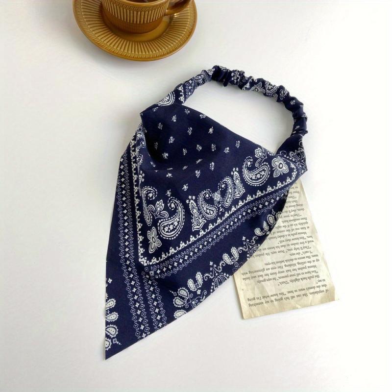 Bohemian Triangle Elastic Hair Band Retro Romantic Headscarf