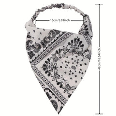 Bohemian Triangle Elastic Hair Band Retro Romantic Headscarf