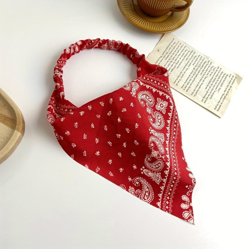 Bohemian Triangle Elastic Hair Band Retro Romantic Headscarf