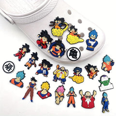 17PCS Cartoon Anime Shoe Charms Clogs Shoes Accessories Shoe Decoration