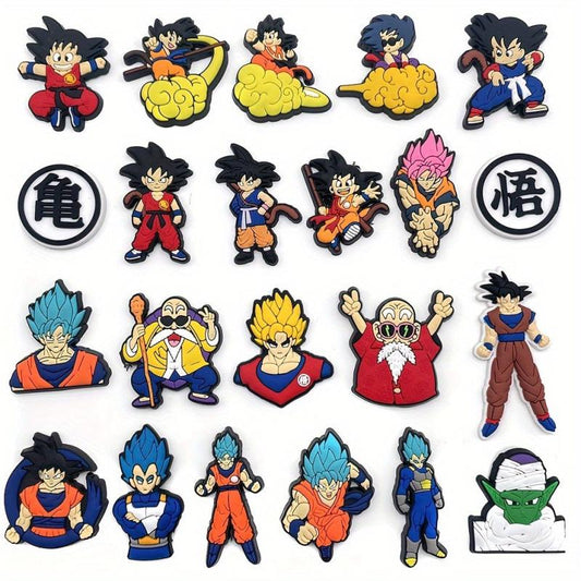 17PCS Cartoon Anime Shoe Charms Clogs Shoes Accessories Shoe Decoration