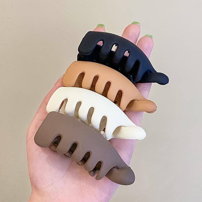 Solid Hair Claw Clip Non Slip Strong Hold Grip Hair Jaw Clip