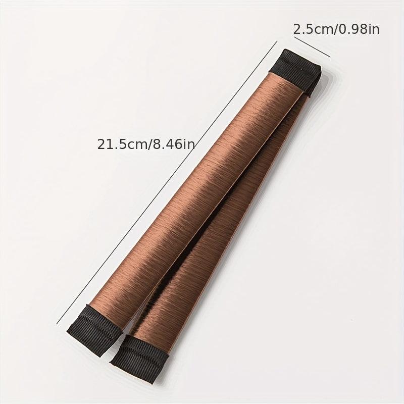 2pcs Curly Hair Stick Bun Maker Hair Styling Accessories