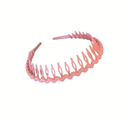 8pcs Candy Teeth Hair Band Solid Headband Style Head Hoop For Skincare Makeup