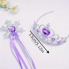 Baby Girls Halloween Tiara Crown & Wand Set