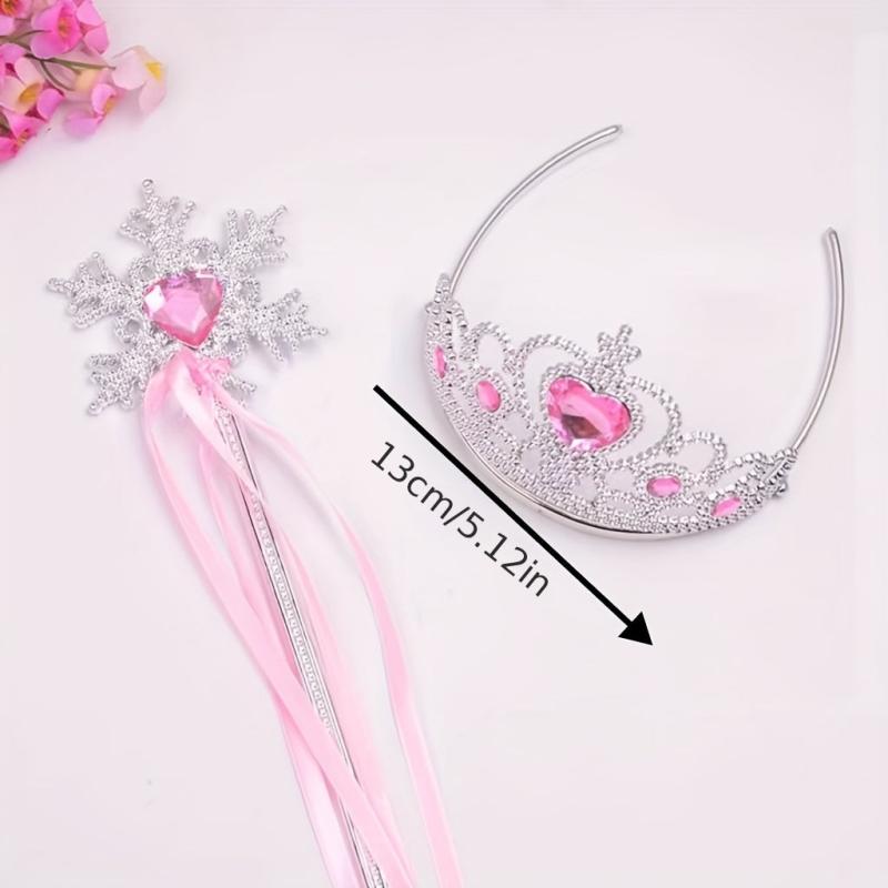 Baby Girls Halloween Tiara Crown & Wand Set