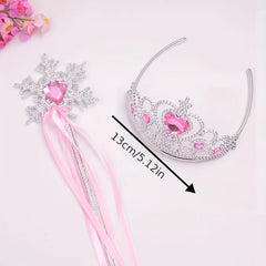 Baby Girls Halloween Tiara Crown & Wand Set