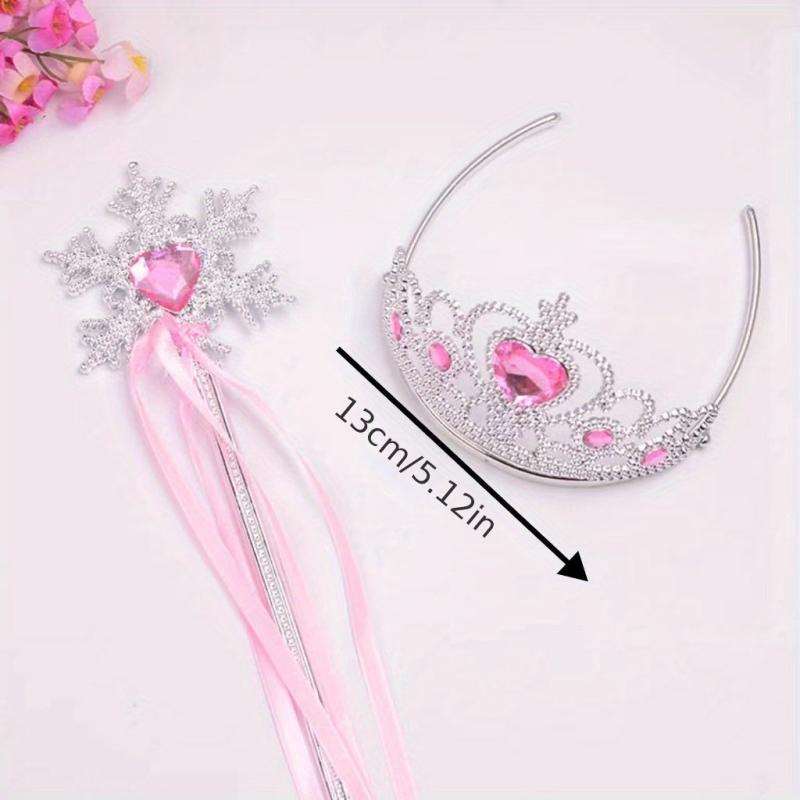 Baby Girls Halloween Tiara Crown & Wand Set