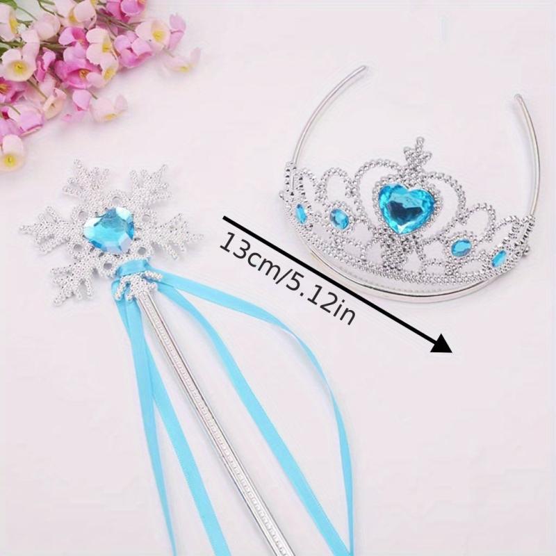 Baby Girls Halloween Tiara Crown & Wand Set