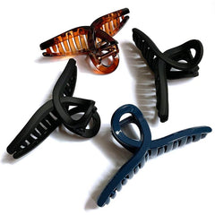 4pcs Matte Solid Hair Clips for Women