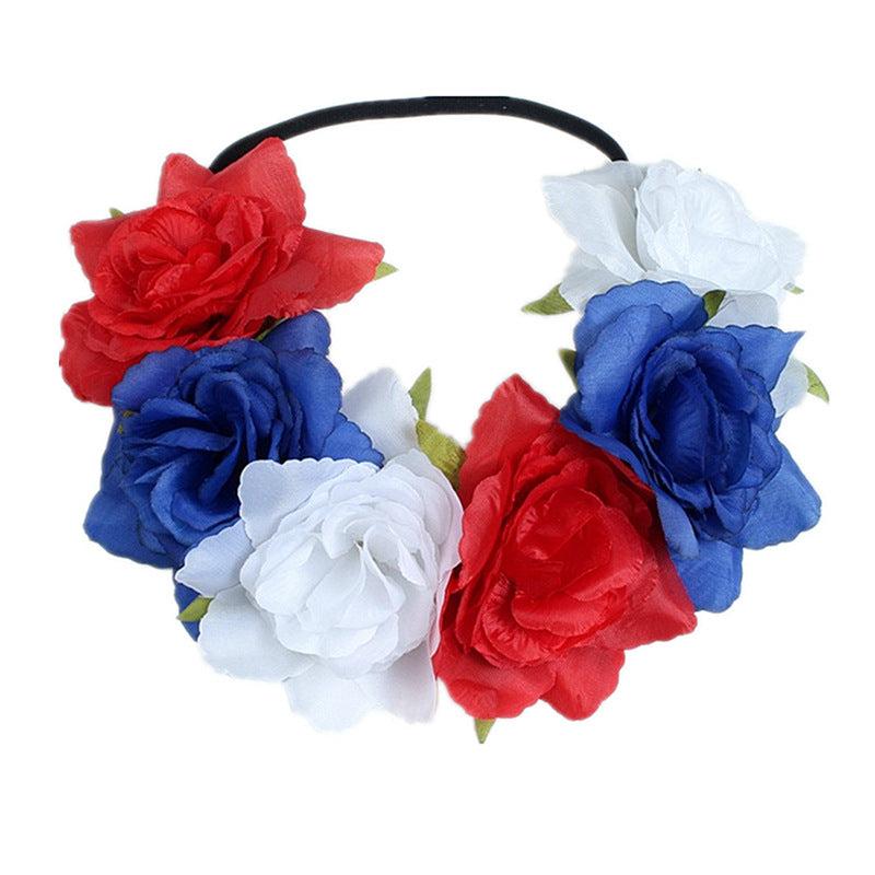 Mexican Style Flower Headband Hair Band Independence Day Hair Accessories
