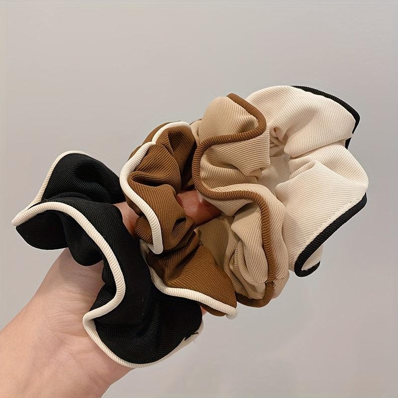 Scrunchies Contrast Trim Hair Rope Hair Accessories For Women
