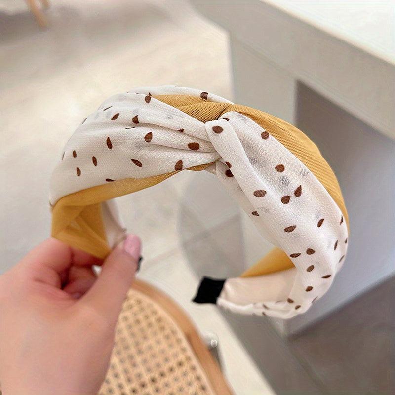 Boho Dotted Knot Hair Band for Women