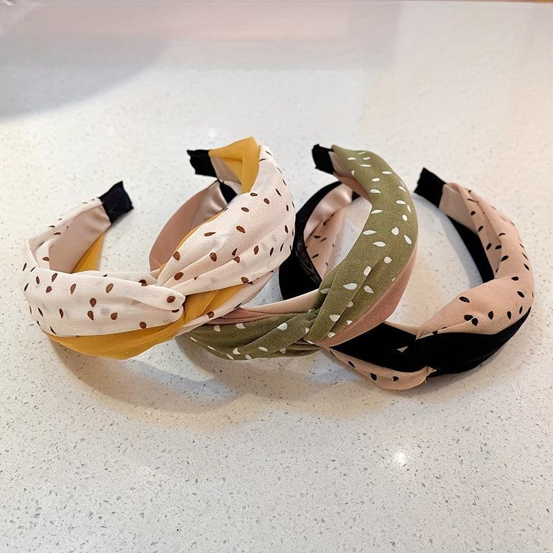 Boho Dotted Knot Hair Band for Women