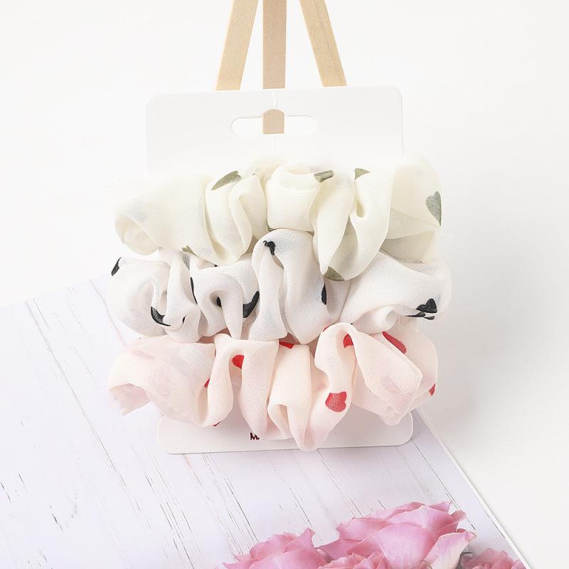 Ditsy Floral Print Scrunchie Hair Tie Ponytail Holder