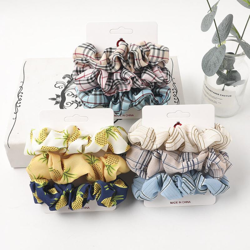 Ditsy Floral Print Scrunchie Hair Tie Ponytail Holder