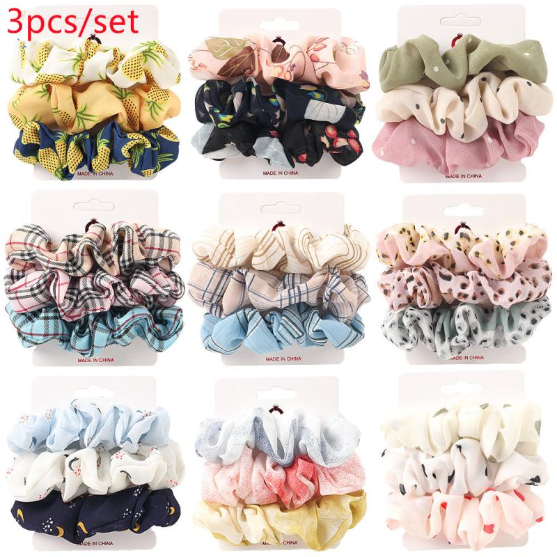 Ditsy Floral Print Scrunchie Hair Tie Ponytail Holder