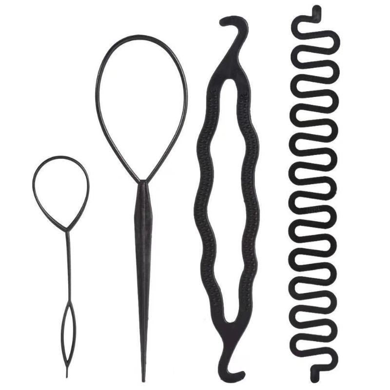 4pcs Magic Hair Braiding Set Hair Styling Set For Braids