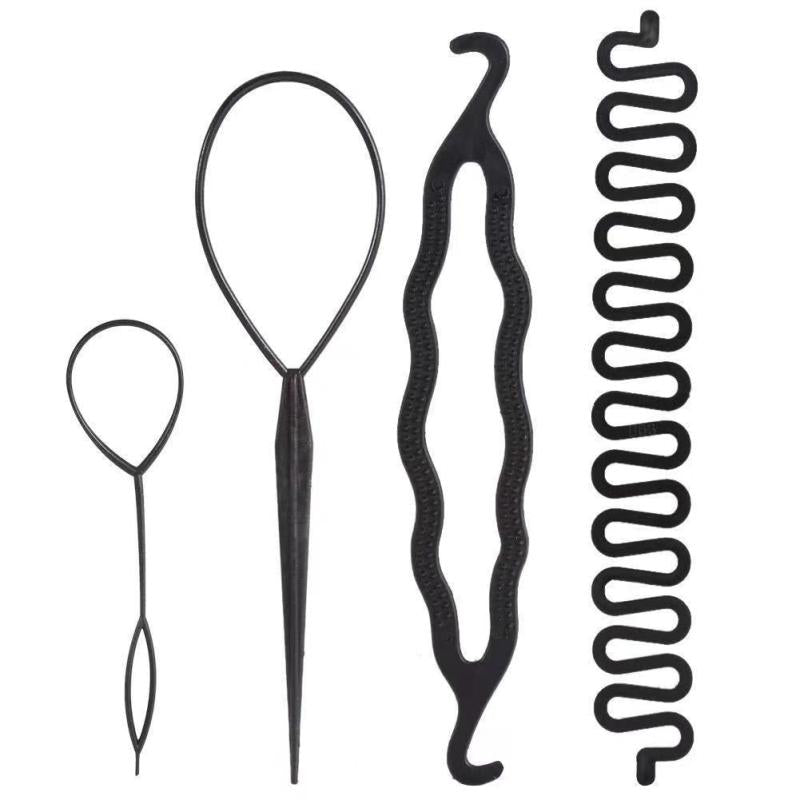 4pcs Magic Hair Braiding Set Hair Styling Set For Braids
