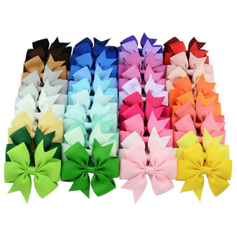 Solid Ribbon Hair Clip for Kids Hair Accessories