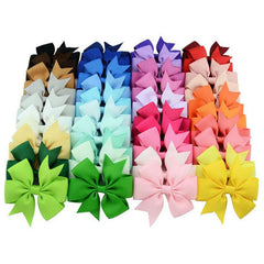 Solid Ribbon Hair Clip for Kids Hair Accessories