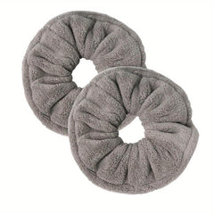 2 Pcs Large Towel Scrunchies Hair Ties For Women And Girls