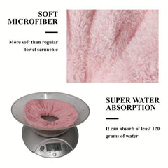 2 Pcs Large Towel Scrunchies Hair Ties For Women And Girls