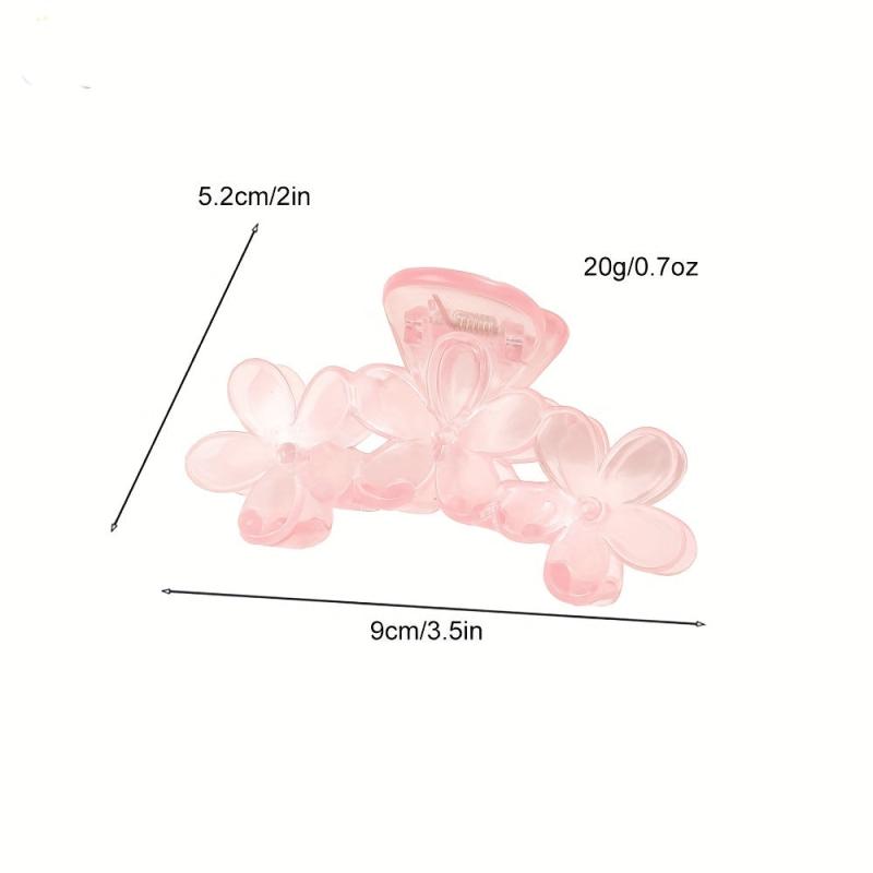 Flower Shark Claw Ponytail Holder Hair Accessories For Women