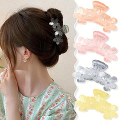 Flower Shark Claw Ponytail Holder Hair Accessories For Women