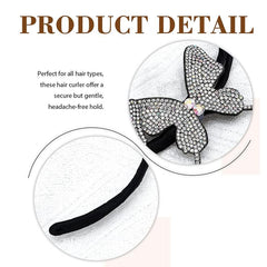 Rhinestone Butterfly Hair Bun Maker Hair Accessory