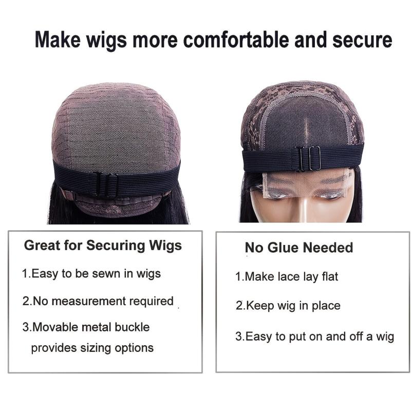 6pcs Adjustable Lace Elastic Bands Straps For Wigs
