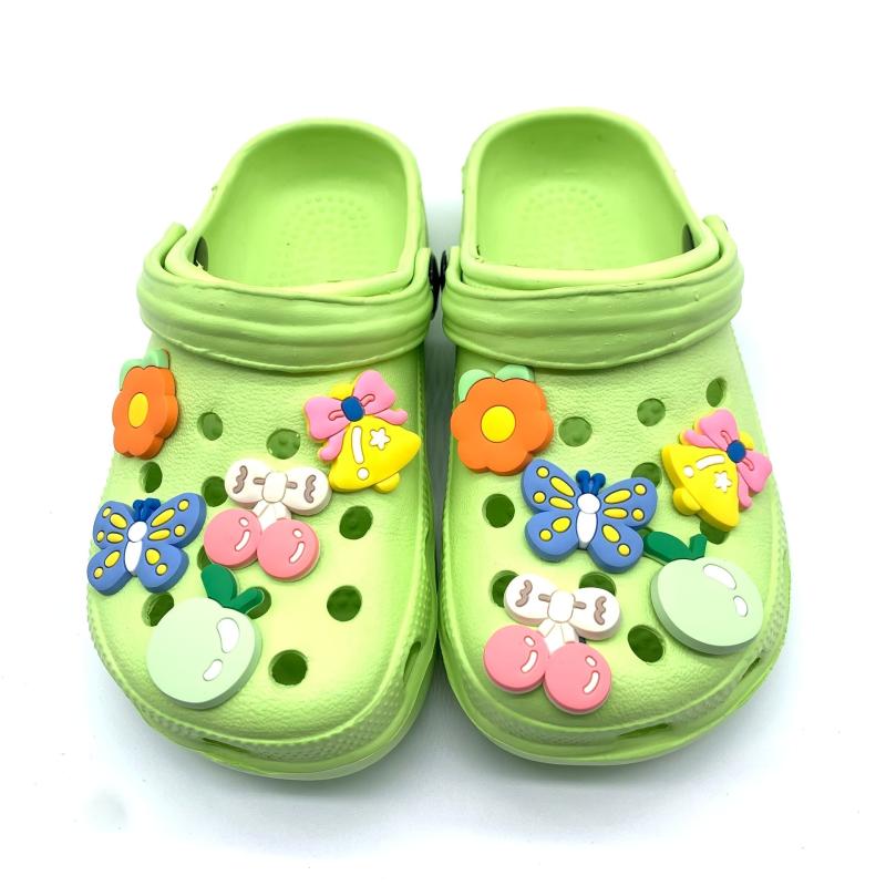 10pcs Shoe Charm Shoe Buckle Butterfly Cherry Shape DIY Accessories