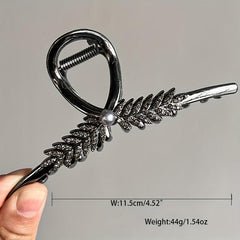 Wheat Shape Hair Claw Shark Claw Back Head Hair Clip for Women