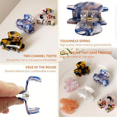 Vintage Acetate Hair Claw for Women Girls Hair Clip