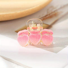 Heart Shaped Hair Claw Flower Hair Clip Women Girls Hair Accessories