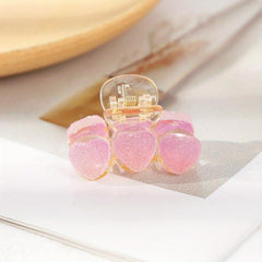 Heart Shaped Hair Claw Flower Hair Clip Women Girls Hair Accessories