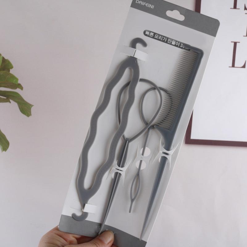 4pcs Hair Loop Styling French Braid Tool Set