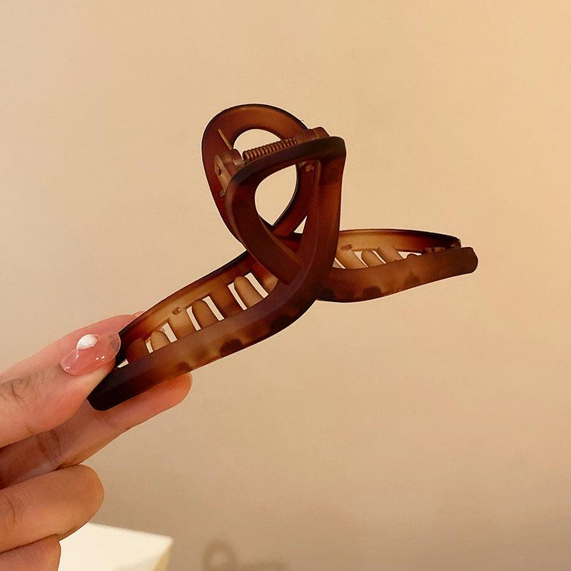 Amber Frosted Oversize Hair Claw Clip Strong Hold Grip Hair Jaw Clip