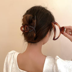 Amber Frosted Oversize Hair Claw Clip Strong Hold Grip Hair Jaw Clip