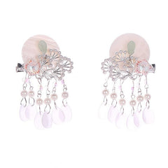 Vintage Metal U-shaped Hairpin with Tassel for Women